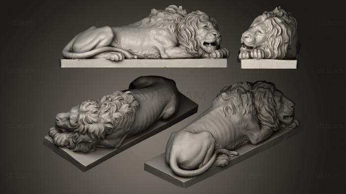 3D модель Спящий лев (STL)